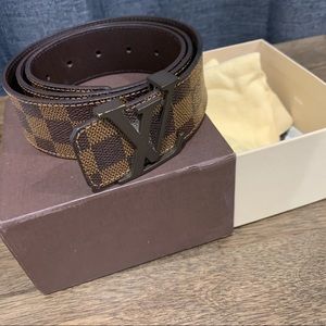 Louis Vuitton Men’s Belt Damier Ebene